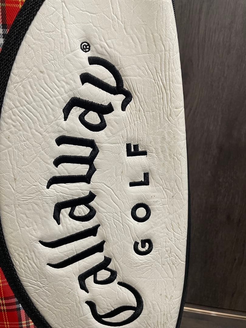 Callaway キャディバッグ 赤 チェック柄