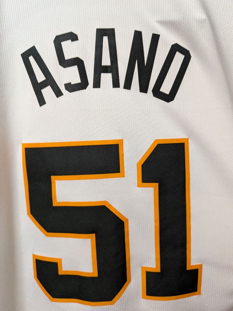 ジャイアンツ　浅野翔吾　ユニフォーム　チャンピオンエンブレム付き　XL　巨人