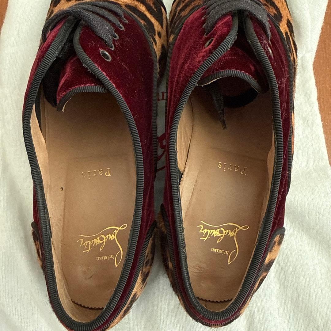 な*ン様 Christian Louboutin ヒョウ柄ドレスシューズ