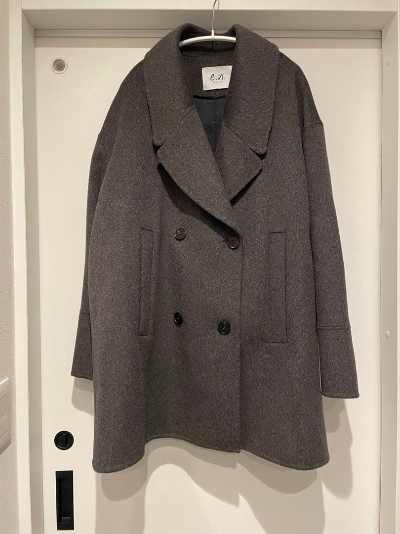 evernavy エバーネイビー ウールリバーPコート　チャコールグレー　M