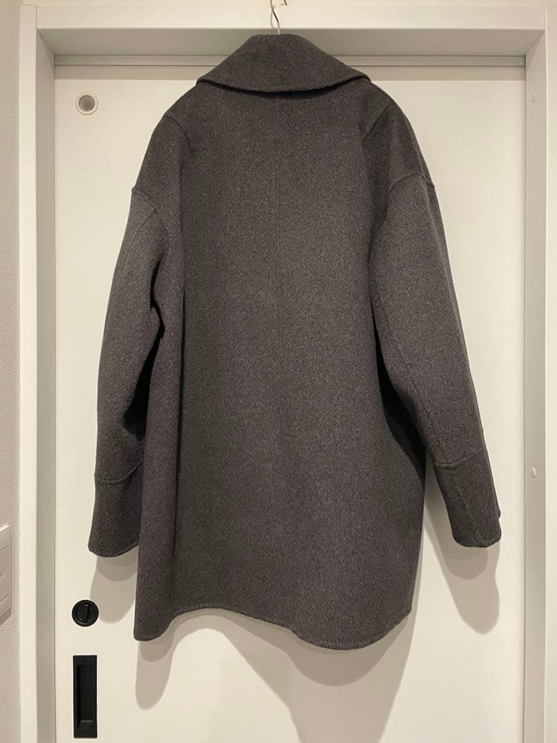 evernavy エバーネイビー ウールリバーPコート　チャコールグレー　M
