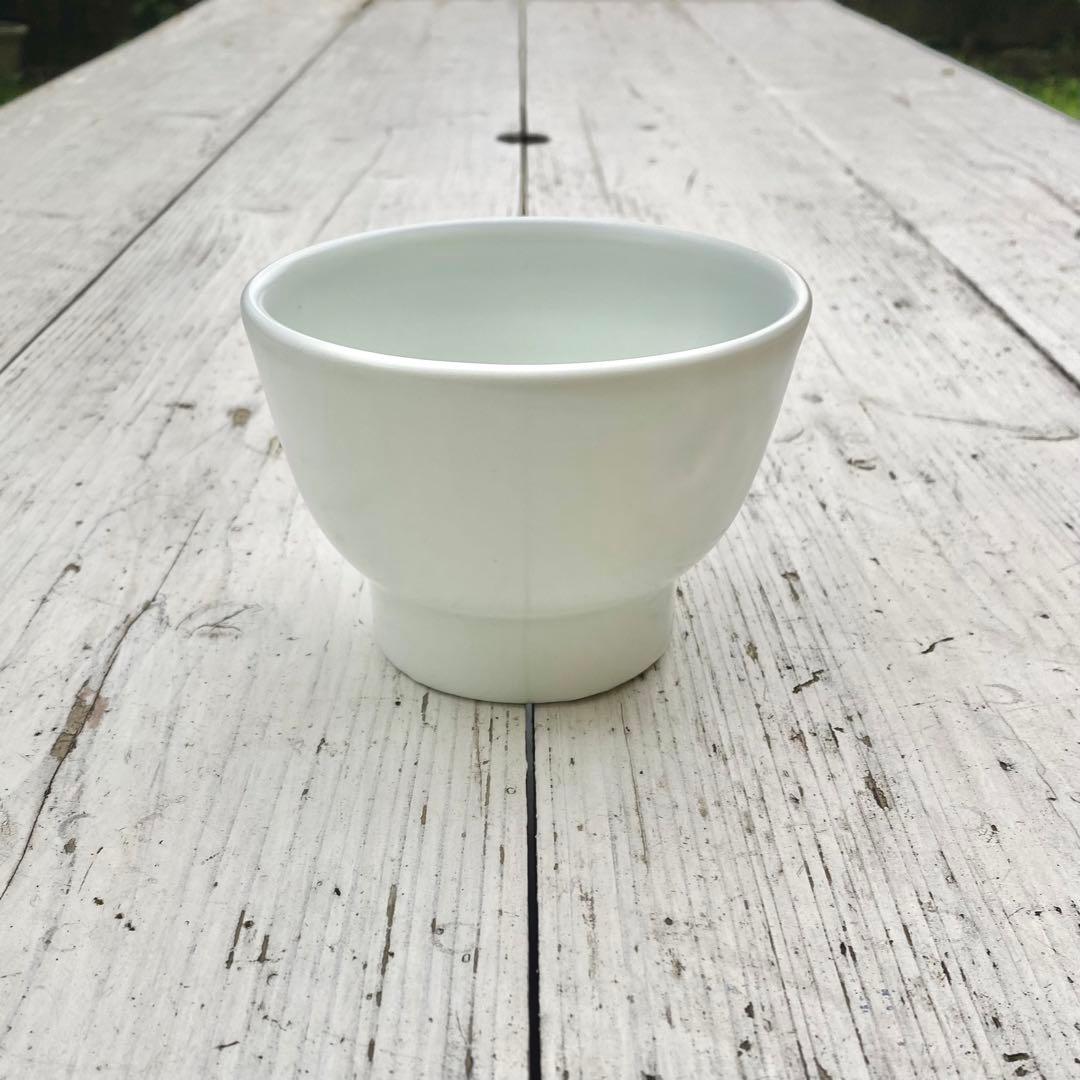 【新品未使用】　亀田大介　白磁高台飯椀　茶碗　小鉢　2個セット　作家もの　李朝