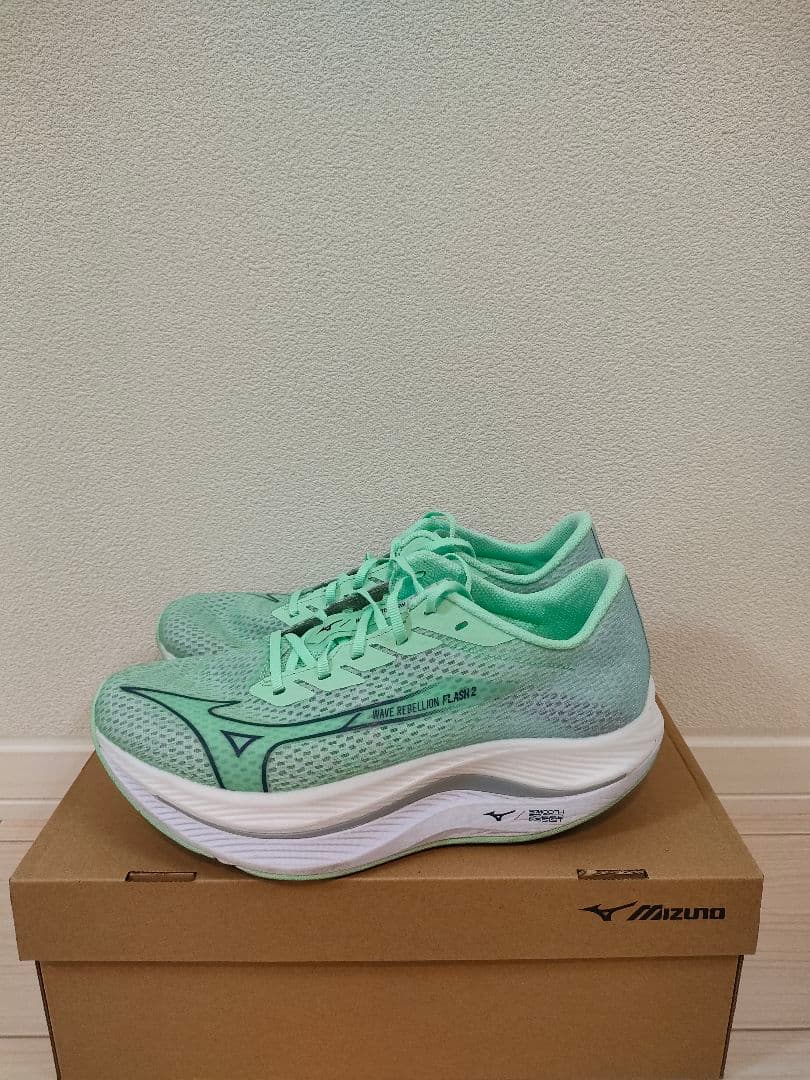 Mizuno Wave Rebellion Flash2ミントグリーン