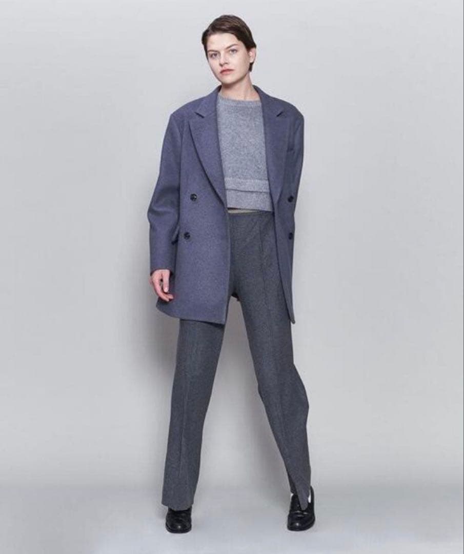 美品✨　6 ROKU ロク　メルトン ジャケット コート グレー