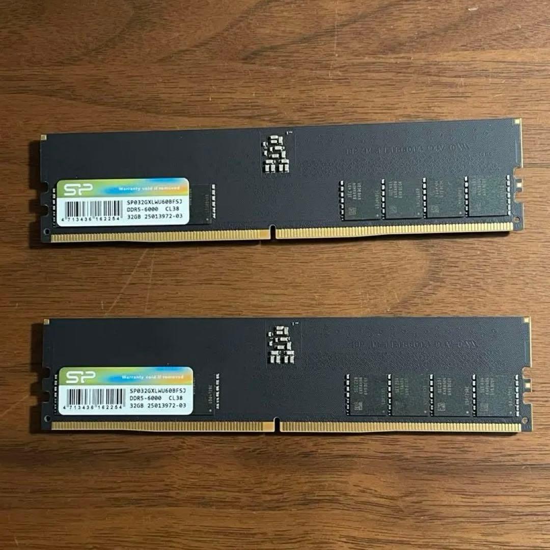 メモリー silicon power DDR5 MEMORY 64GB 6000MHz