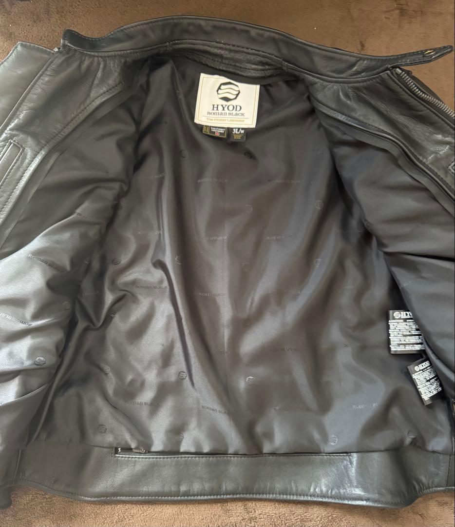 HYOD ライダース　ローマンブラック　3L 美品
