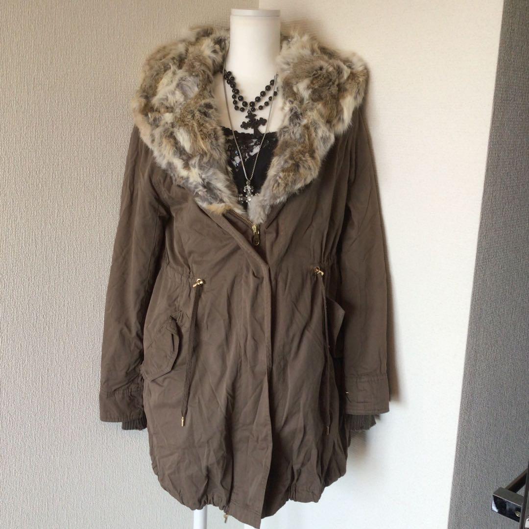y2k 00s archive グランジフェアリー　ファー付コート　お兄系　平成