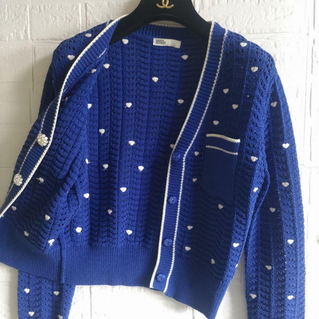 専用✨美品✨ ダブルスタンダードクロージング　ハート刺繍 Vネック カーディガン