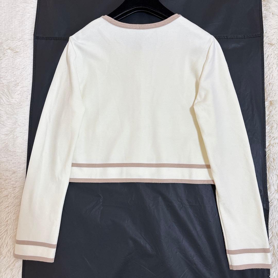 2024年モデル☆フォクシー カーディガンTimeless 金ボタン バイカラー