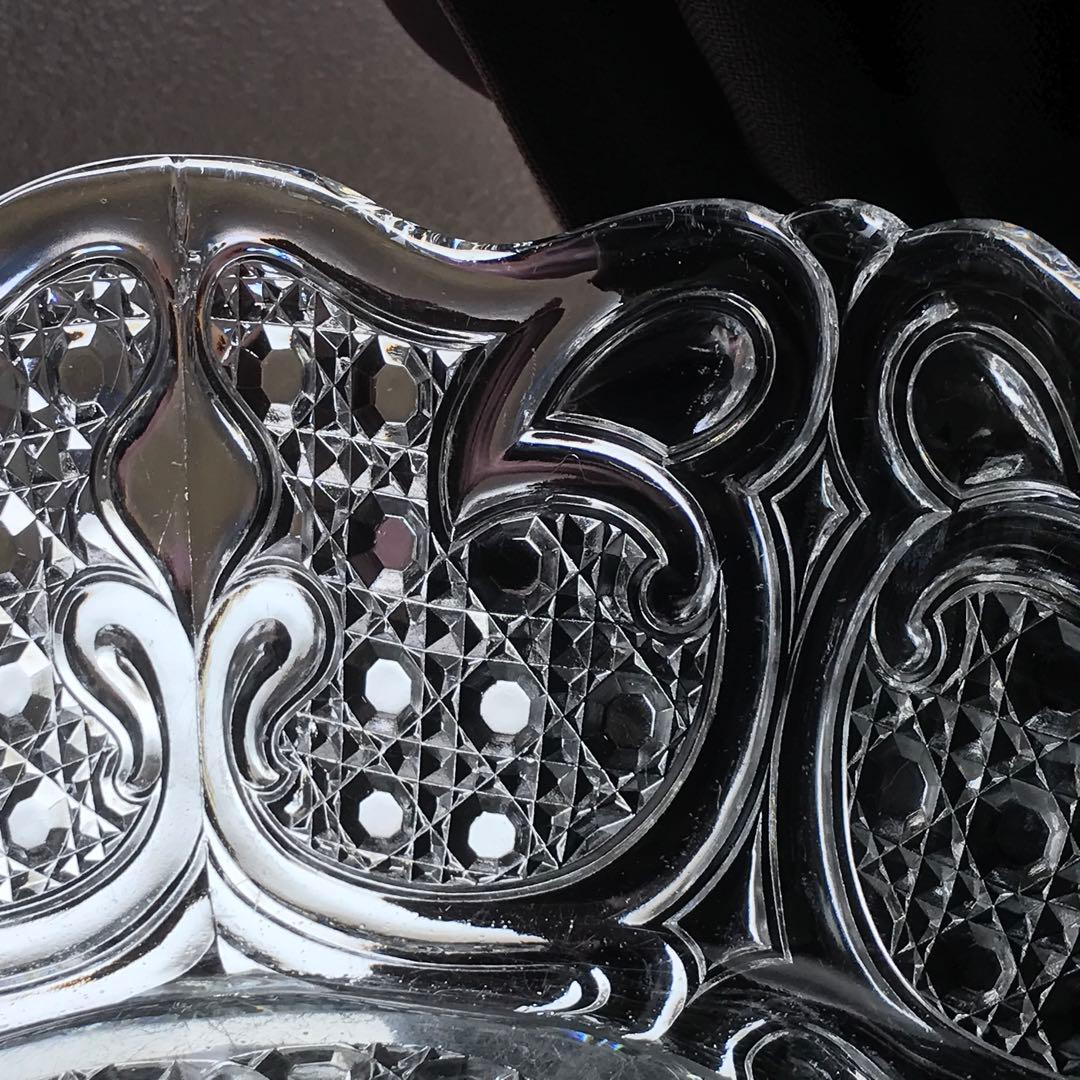 オールドバカラBaccarat極上ボウル★ダイヤモンドとアール・ヌーヴォーの曲線