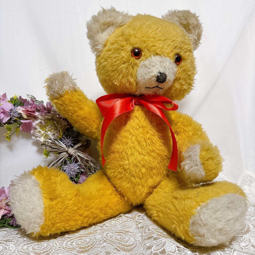 まんまる君 様✨希少✨❤️黄色いにっこりペディグリーベア❤️アンティークテディベア