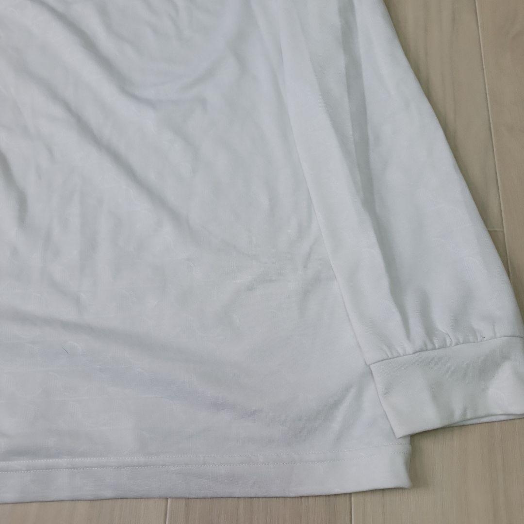 美品　and per se 長袖ポロシャツ LL ホワイト　LLサイズ　メンズ