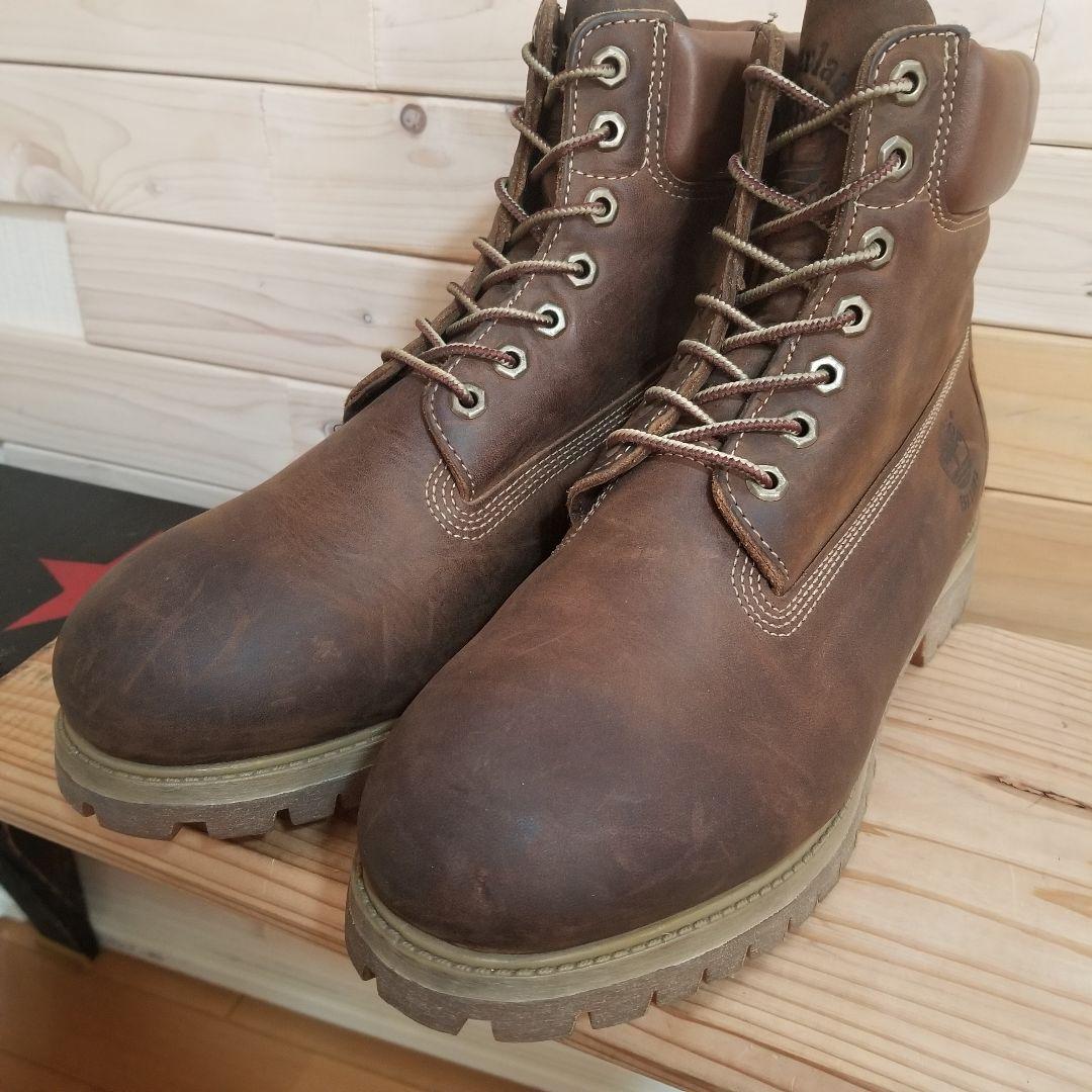 極美品　Timberland　6インチ　プレミアム　防水　27.0 濃茶　WP