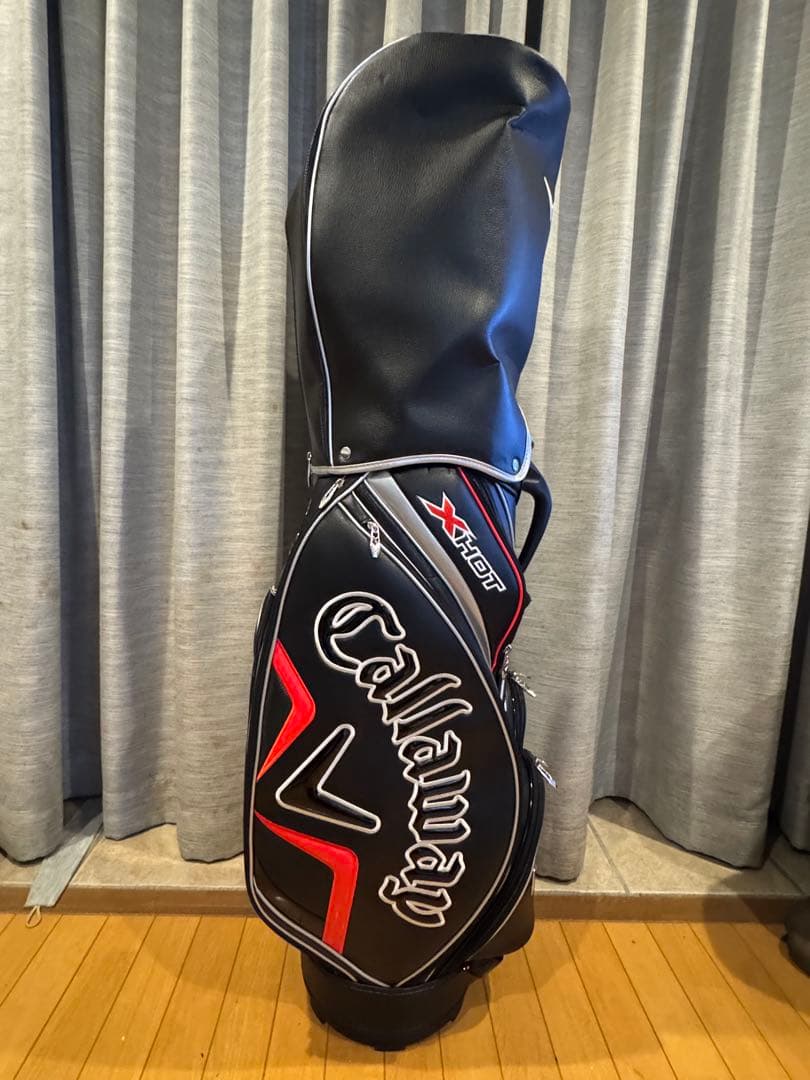 Callaway XHOT ゴルフキャディバッグ ブラック/レッド