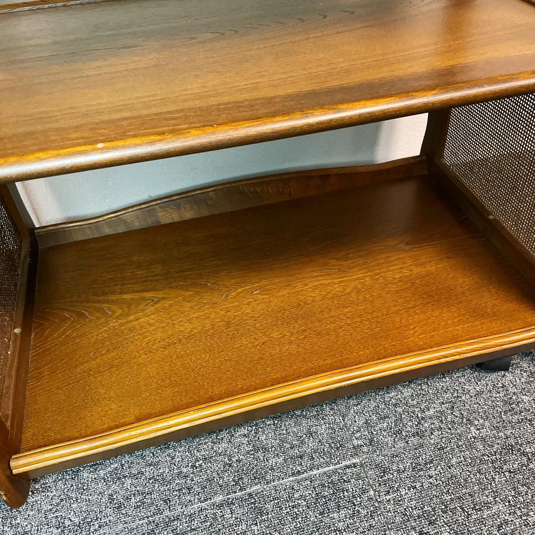 カリモク　木製ワゴン　キッチンワゴン　アンティーク　ヴィンテージ