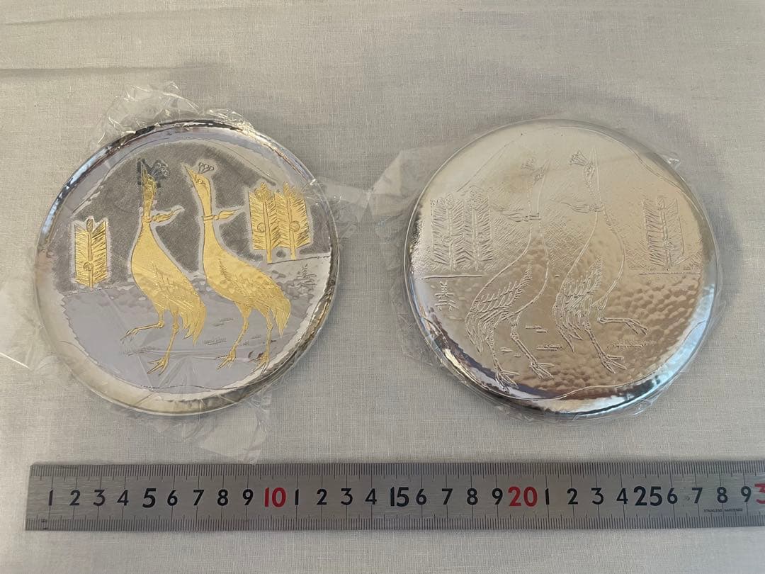 新品⭐︎帖佐美行⭐︎大宝双鶴⭐︎銘々皿　５枚セット