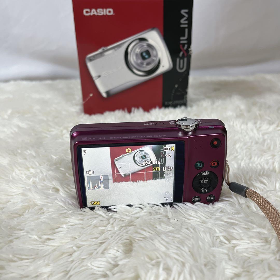 CASIO EXILIM EX-Z550 パープル デジタルカメラ　エクシリム