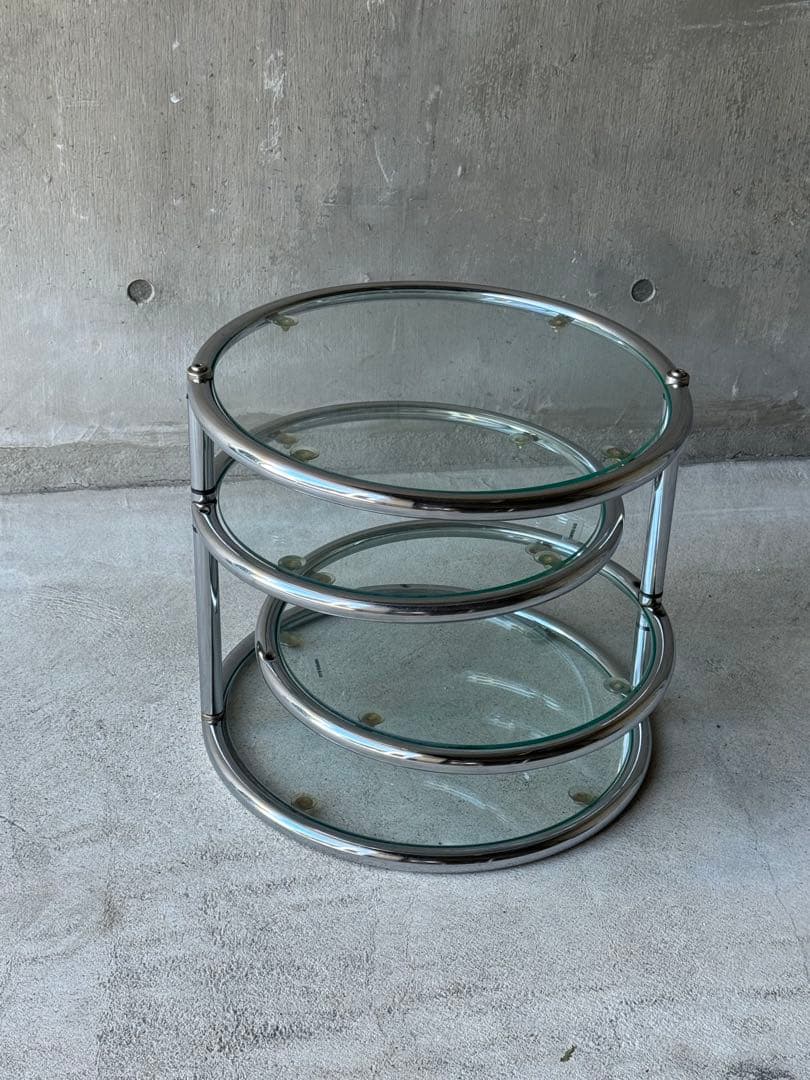 ミッドセンチュリー　ラウンドテーブル　スペースエイジ　Y2K