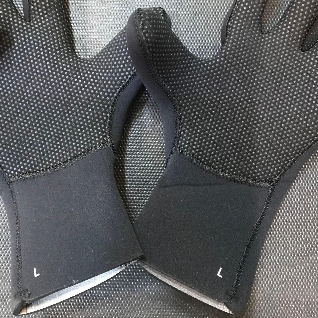 Lサイズ ネオプレン グローブ 滑り止め付き　クイックシルバー