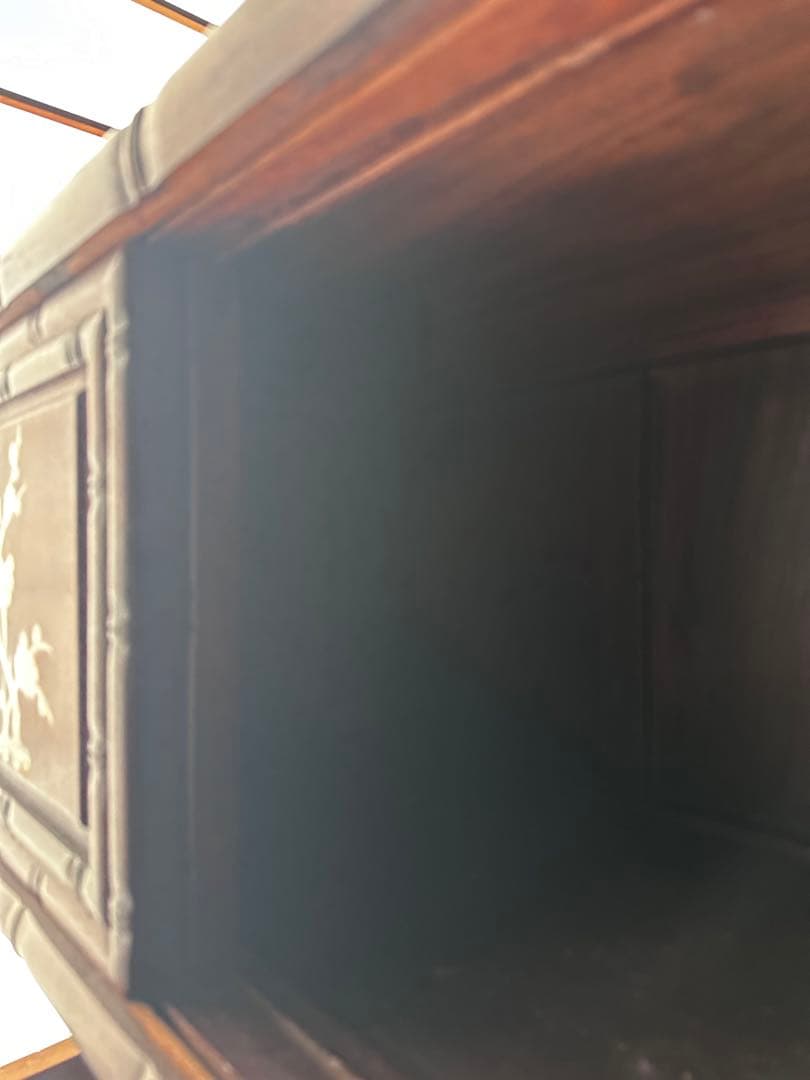 アンティーク　飾り棚　蒔絵　螺鈿