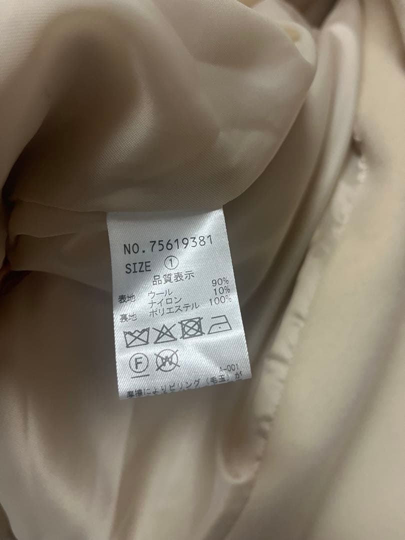 【匿名配送】COCODEAL インペリアルモッサショートPコート サイズ1