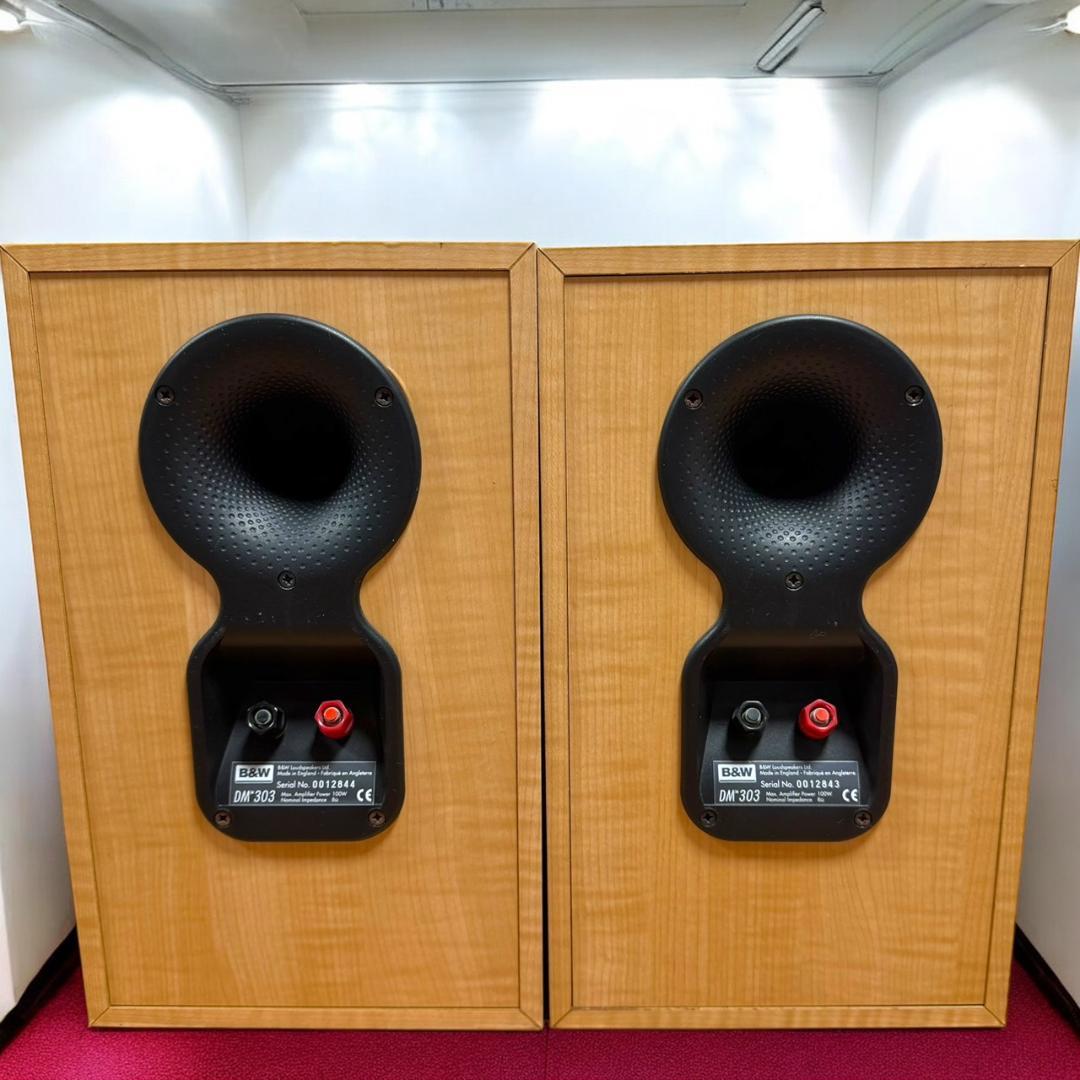 ☆良品 B&W DM303 ペア 2WAYブックシェルフ型スピーカーシステム