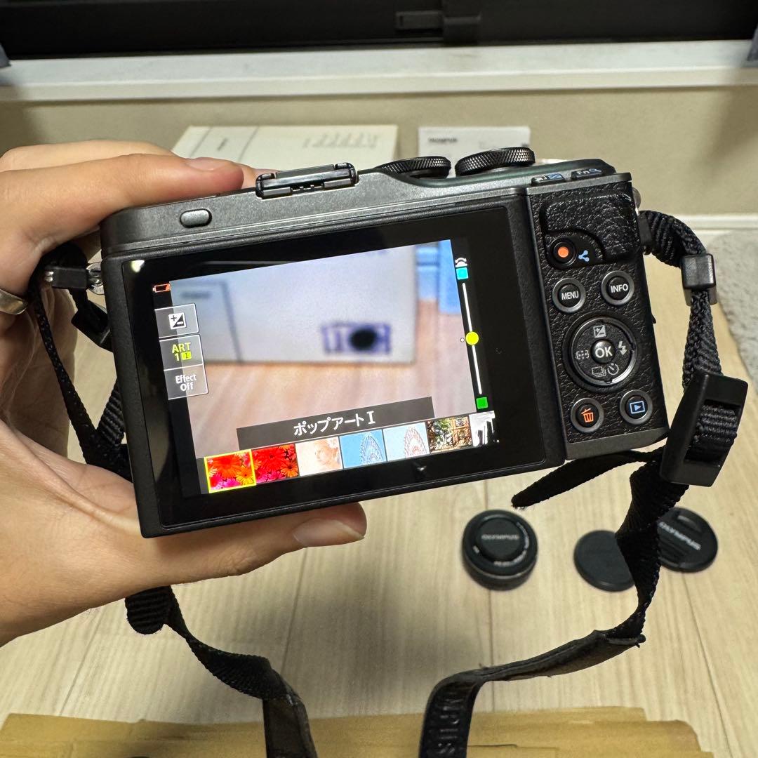 【美品】OLYMPUS PEN E-PL10 ミラーレス一眼カメラ ブラック