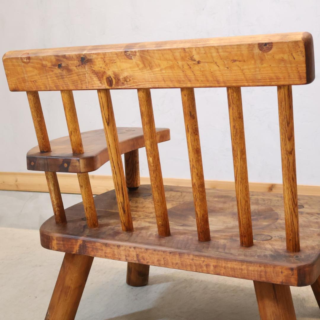 矢澤金太郎 ゆったりチェアー アームチェア 左肘 指物家具 板座チェア 1P