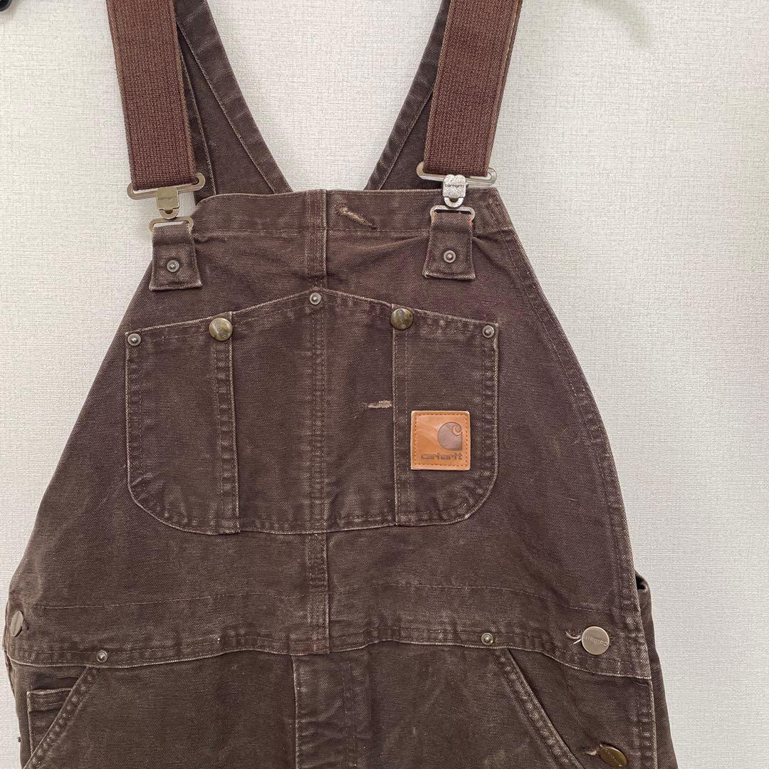 carharttカーハート　ダブルニー　ブラウン　オーバーオール 36×30