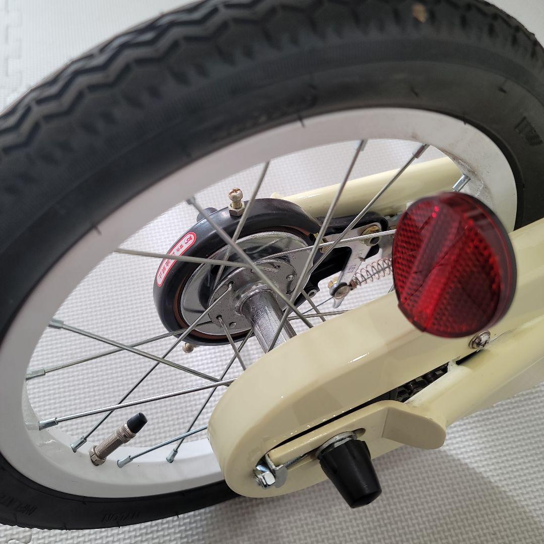 ケッターサイクルII アイボリー14 キッズプロテクター付き自転車 子供