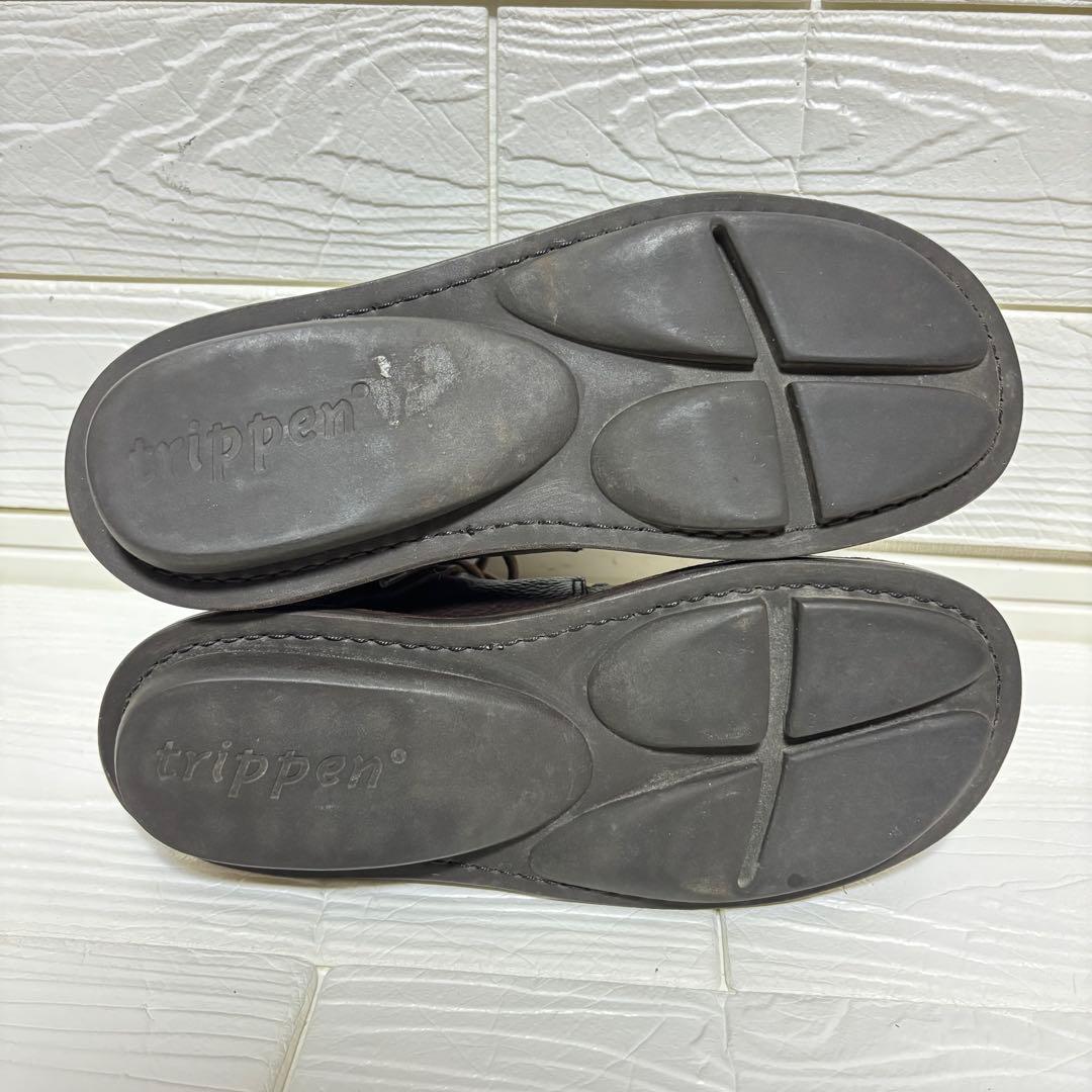 【美品】trippen NOMAD レースアップブーツ ブラウン 37 ノマド