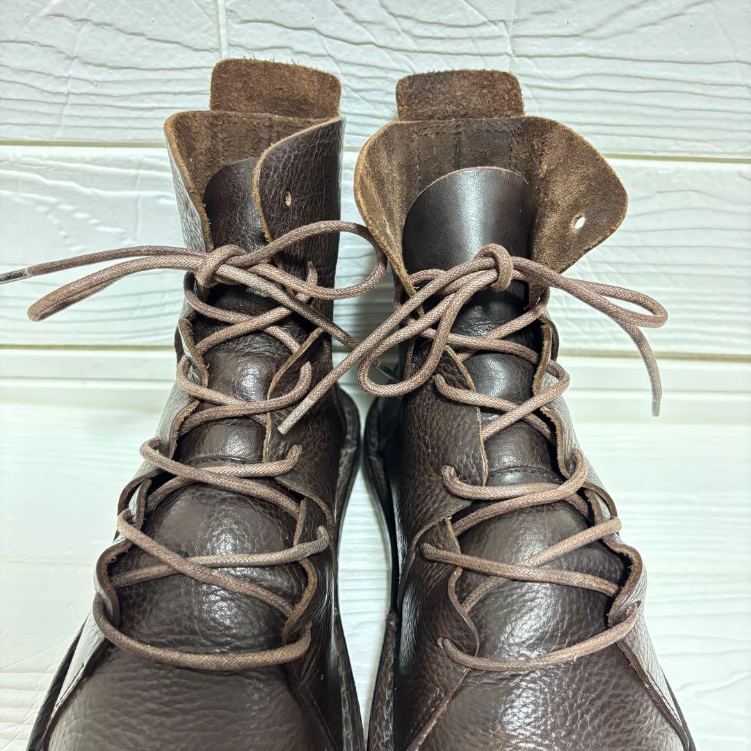 【美品】trippen NOMAD レースアップブーツ ブラウン 37 ノマド