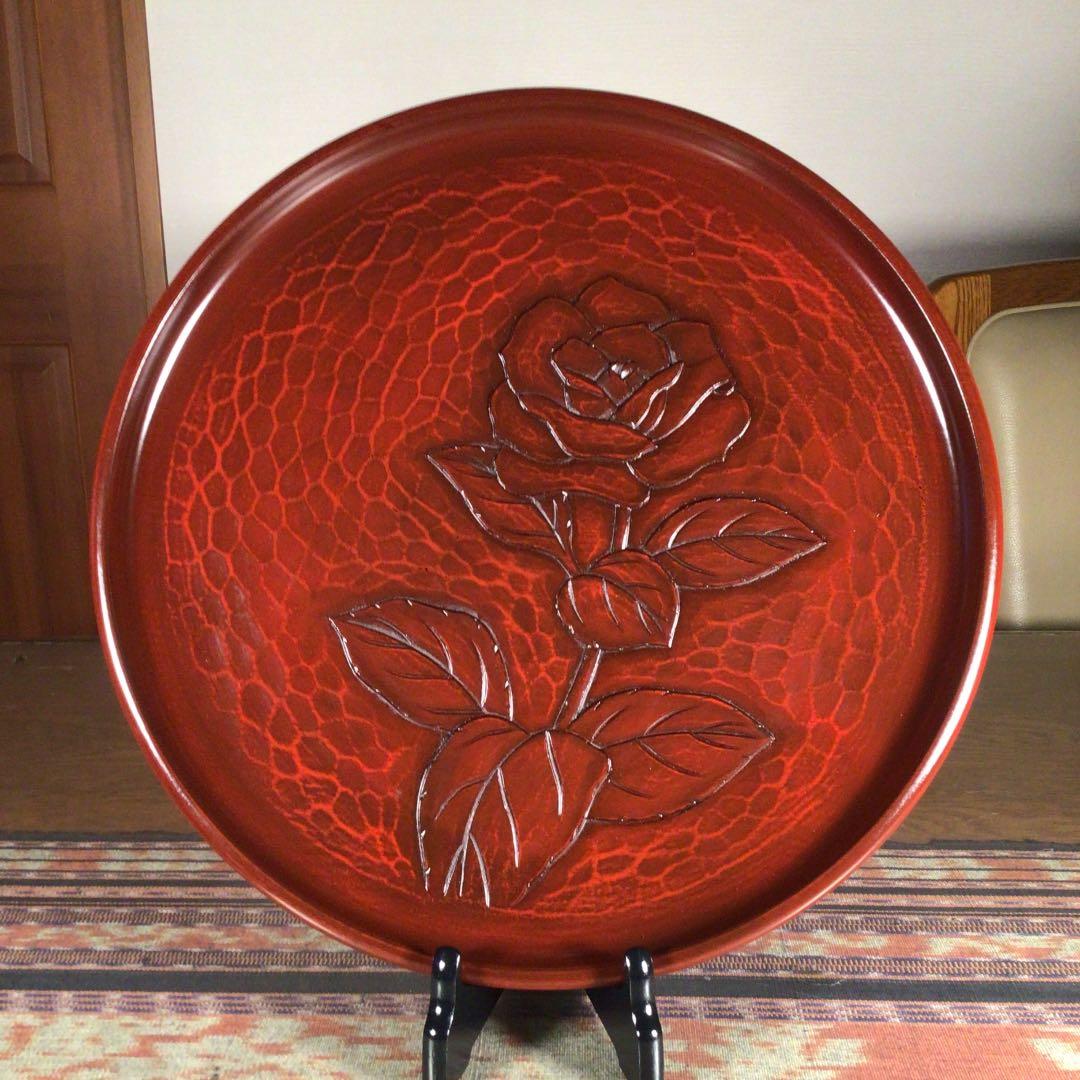 『フォロうー特価』　鎌倉彫　八勝堂　× 陽堂　お盆　2枚