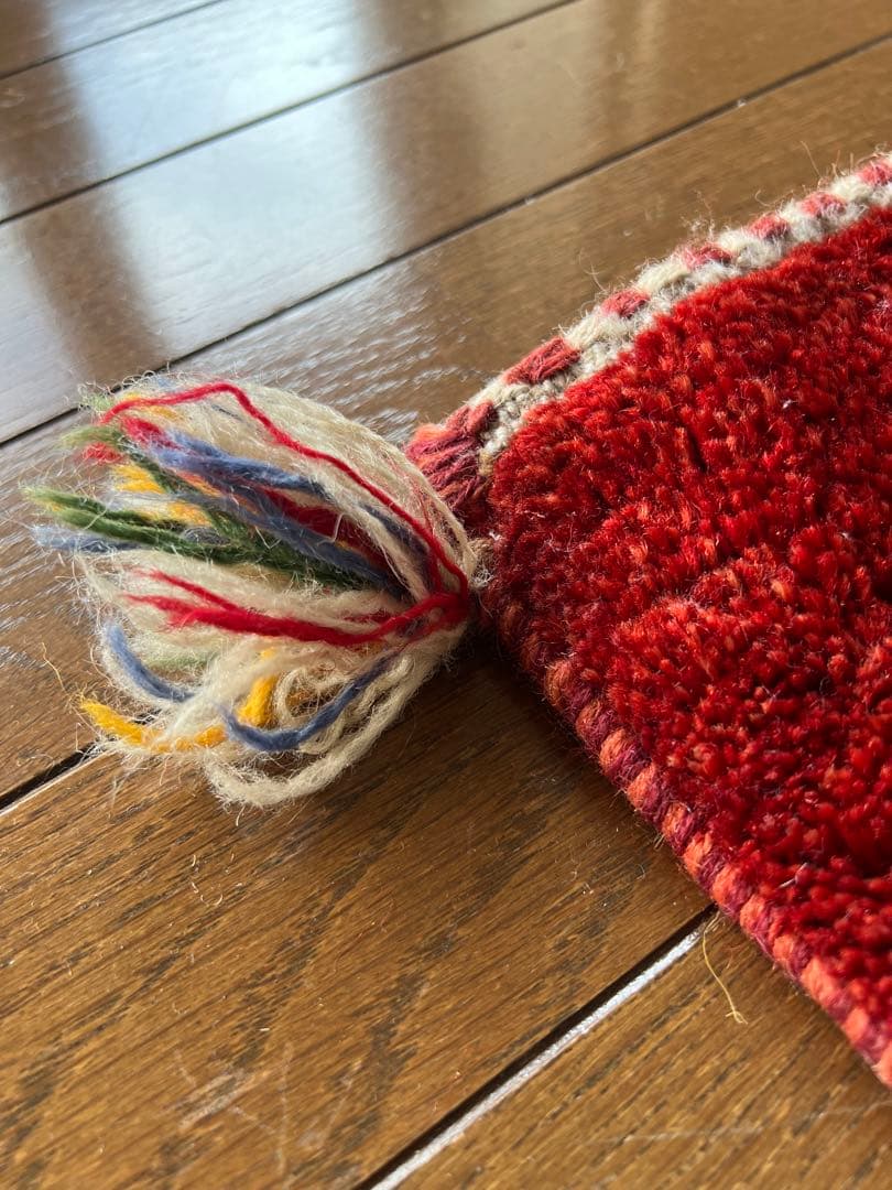 ギャッベ　ペルシャ産（104×153)　1点もの　カーペット　ウール100%