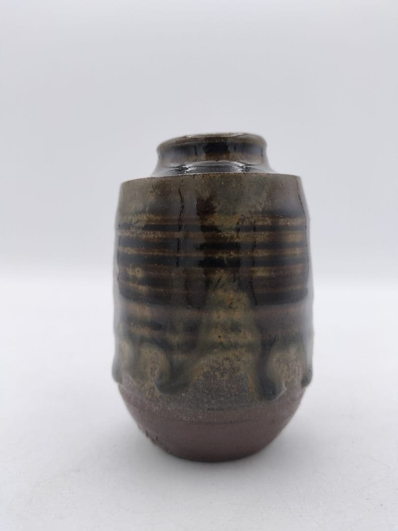 c629 茶入 丹波　藤種緞子 森本陶谷 木箱 茶道具 古物