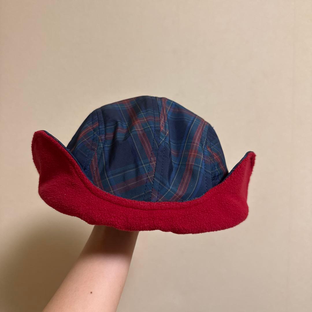 no.3 Supreme チェック柄 耳当て付きキャップ