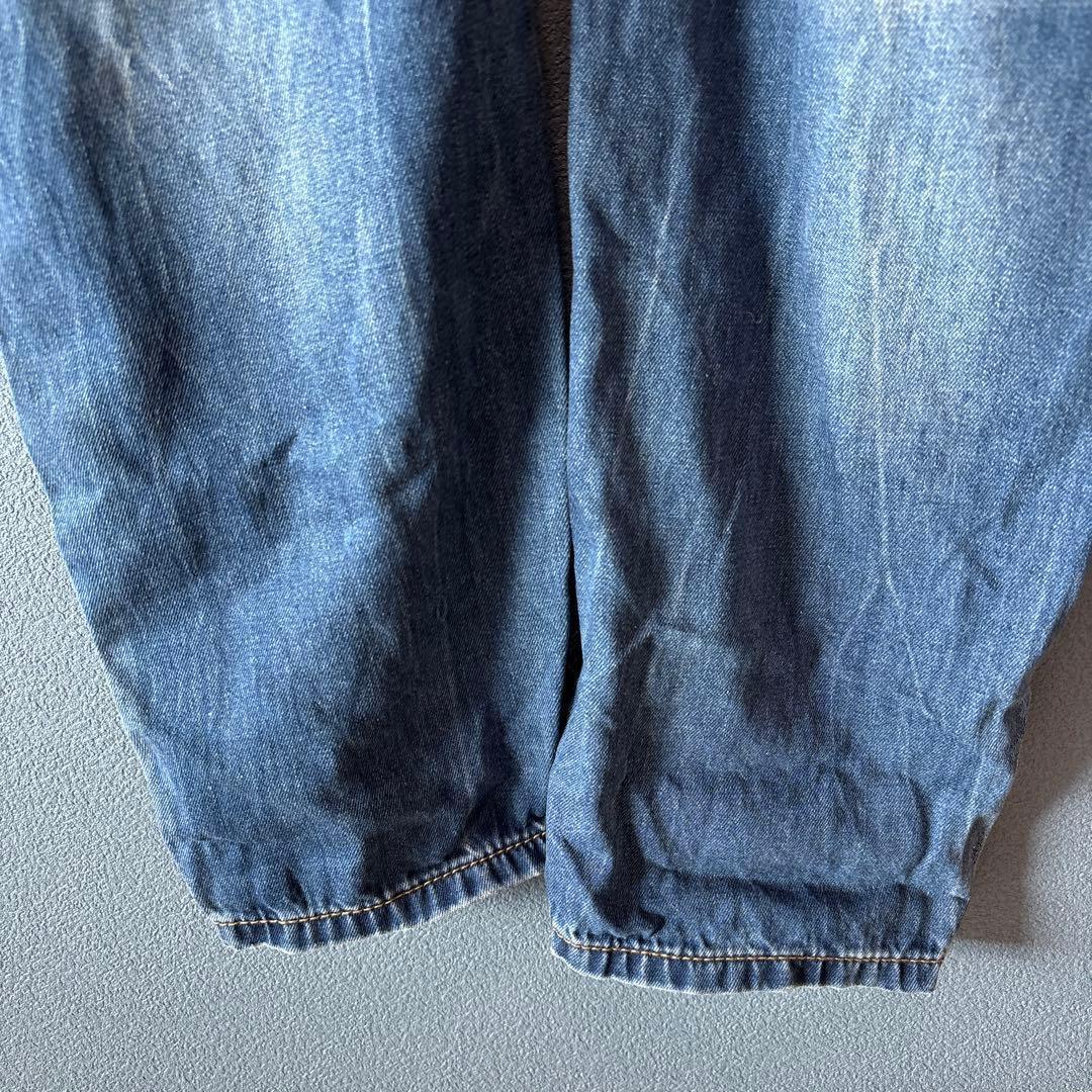 JEAN SEN［L］大人カジュアル◎こなれ感◎ダメージ加工デニムオーバーオール