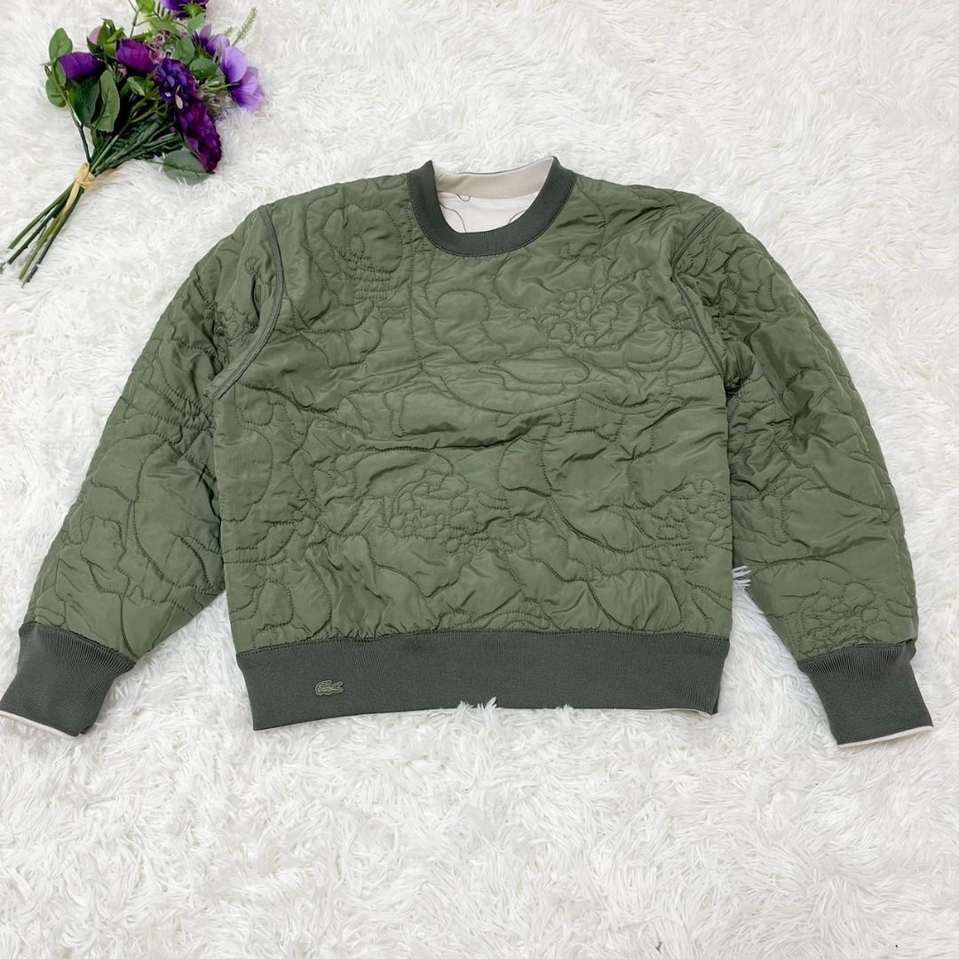 レア LACOSTE リバーシブル スウェット キルティング ワニロゴ ゆるだぼ