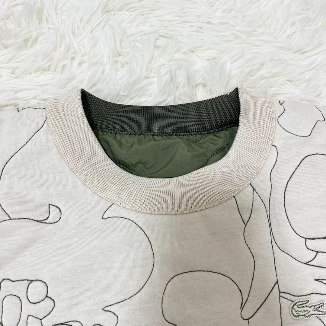 レア LACOSTE リバーシブル スウェット キルティング ワニロゴ ゆるだぼ