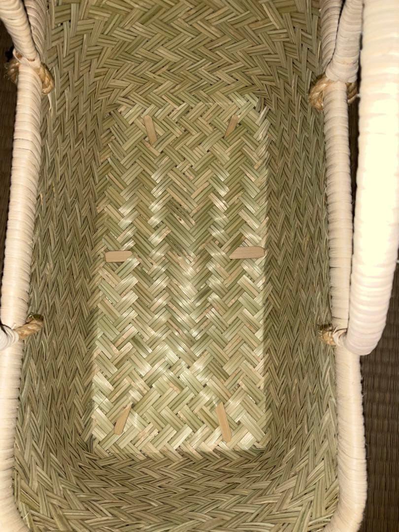 鳥越竹細工 市場かご エコバッグ　大中サイズ　特選　2個セット