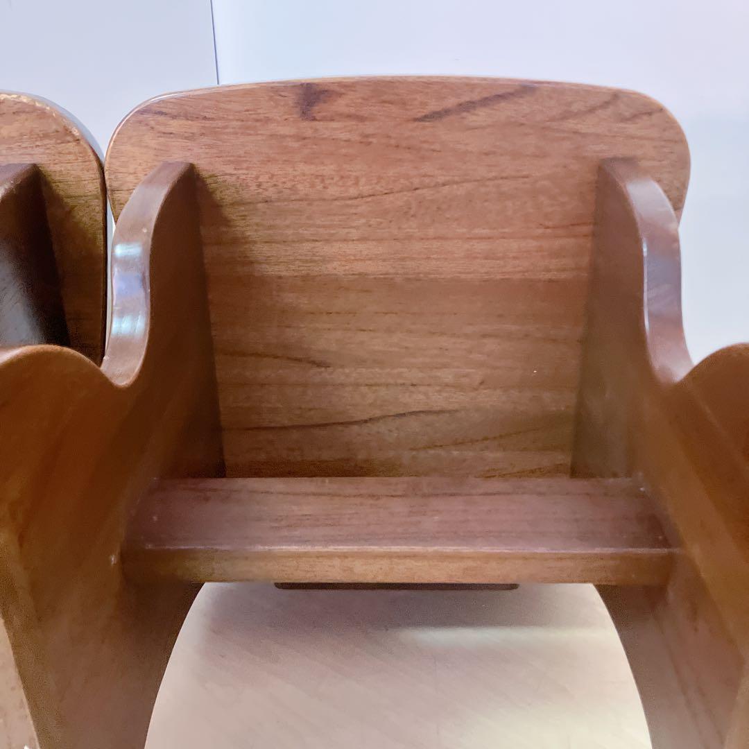 木製　ダイニングチェア　2脚セット　デザインチェア　アームレスチェア　椅子