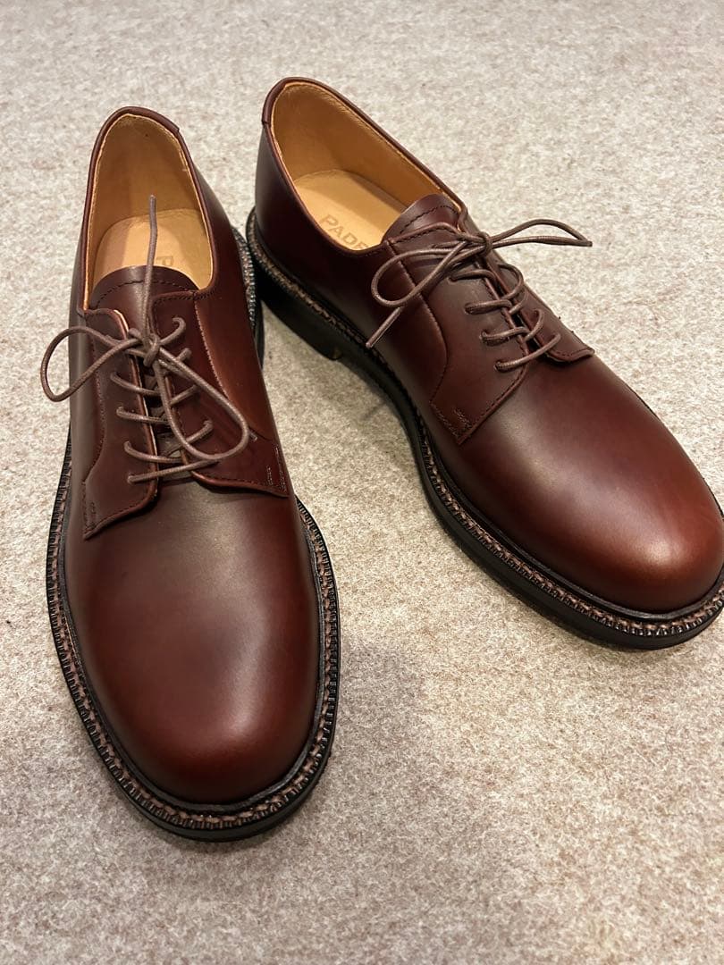 PADRONE新品未使用定価37,400円ダービープレーントゥクレープソール42