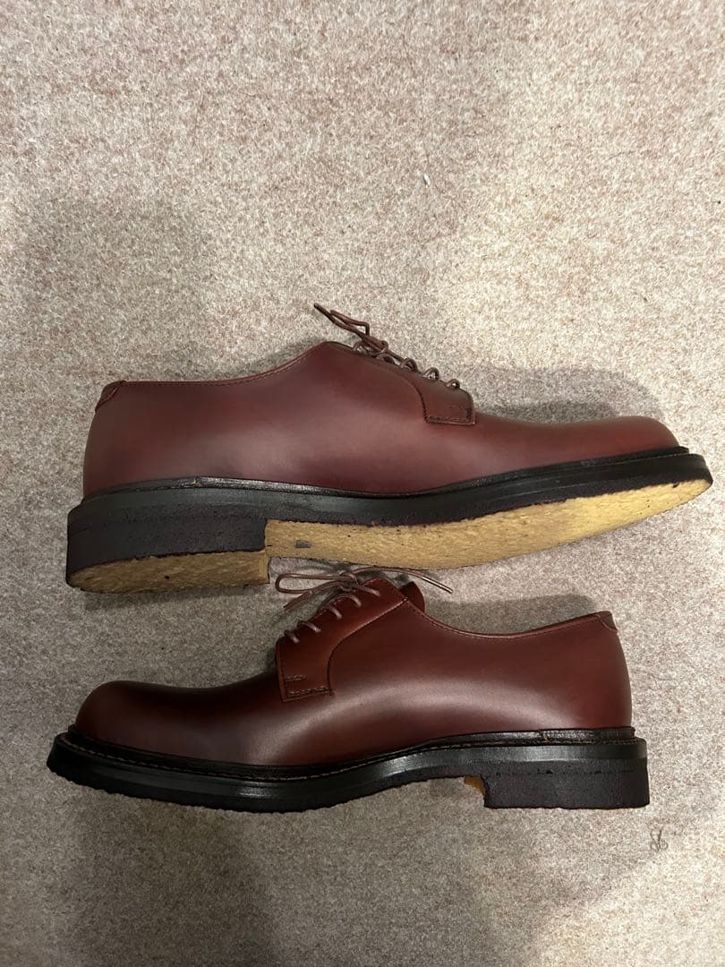 PADRONE新品未使用定価37,400円ダービープレーントゥクレープソール42