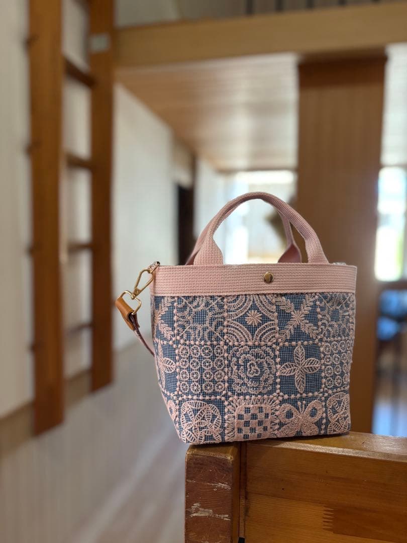 ミナペルホネン⚫︎ハンドメイド⚫︎2way tape bag light