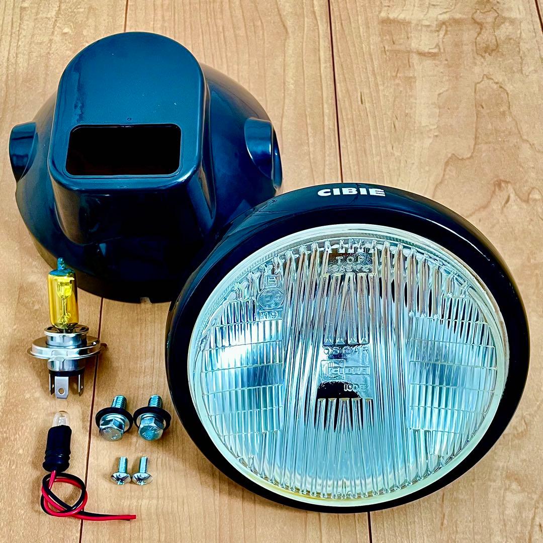 当時物 CIBIE シビエ 凹み ヘッドライト 160φ 極美品 CB250T