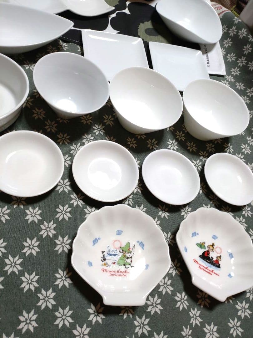 白 食器 19点■まとめ売り 未使用〜中古品 ■陶器 蚤の市 ヴィンテージ