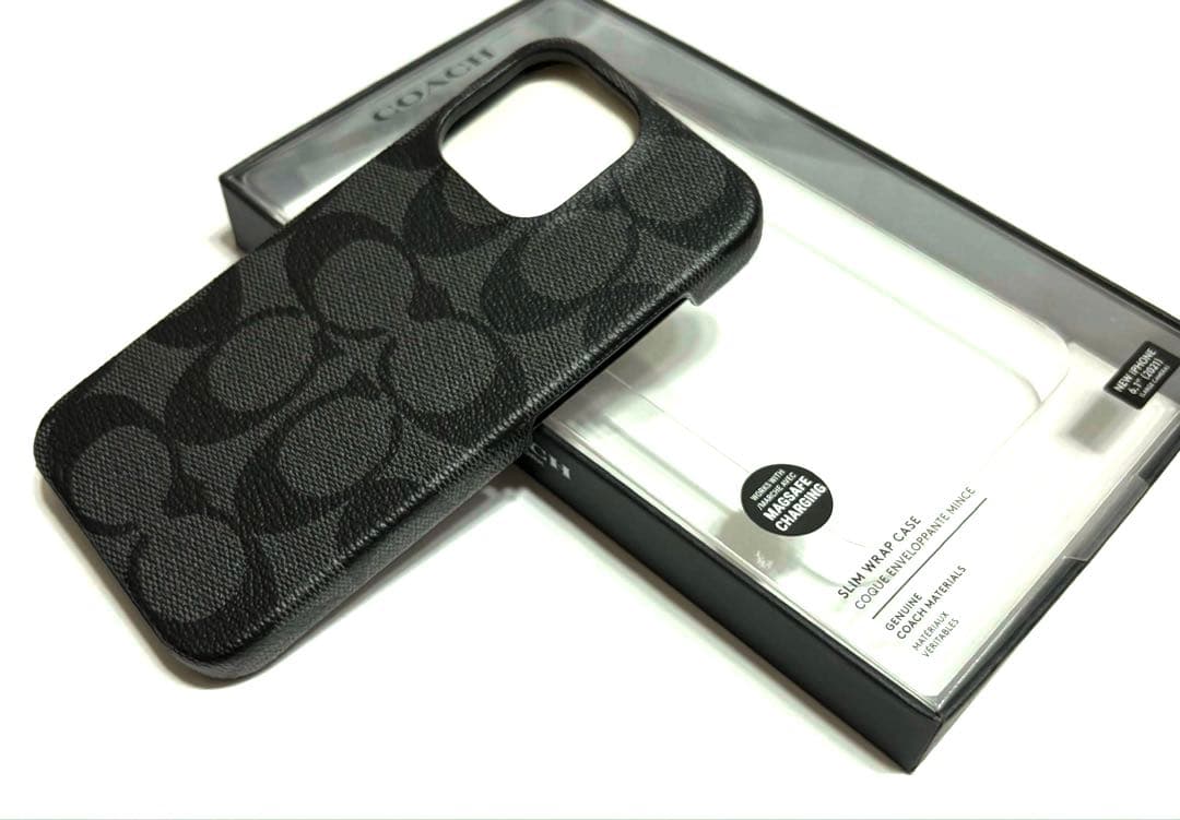 コーチ COACH iPhone13 pro 対応 ケース GRAPHITE