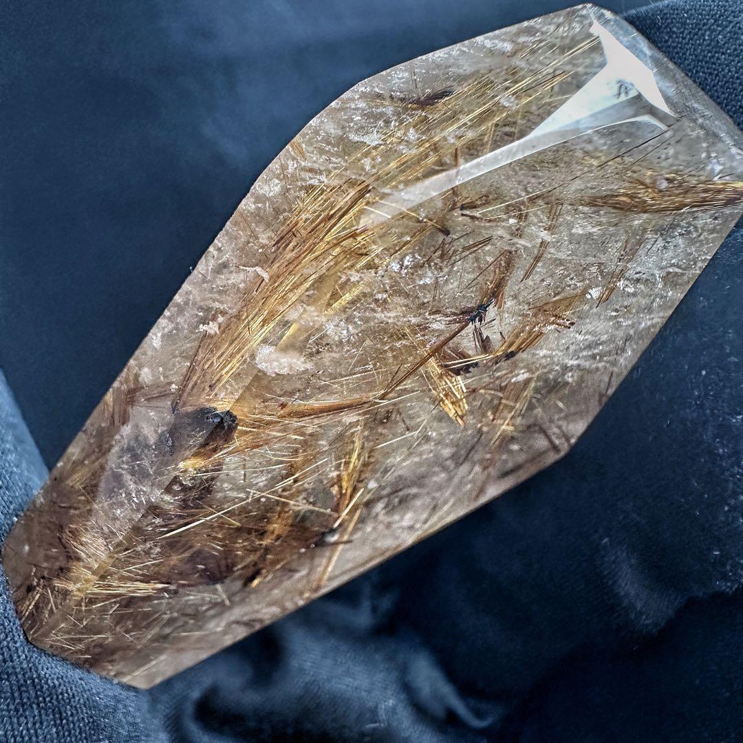 【財運・金運・事業運up❗️】タイチンルチル☆フリーフォーム水晶 原石A1250