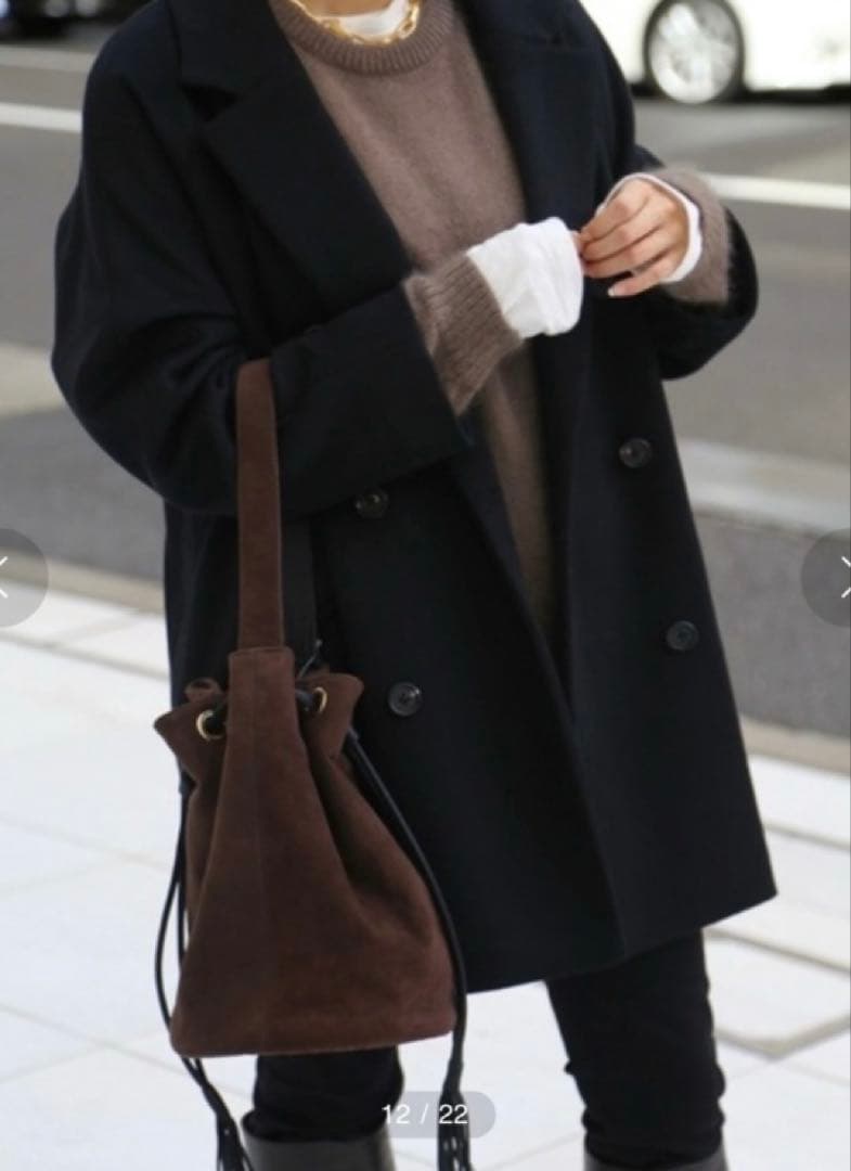 Deuxieme Classe Short Double コート　 カシミヤ混