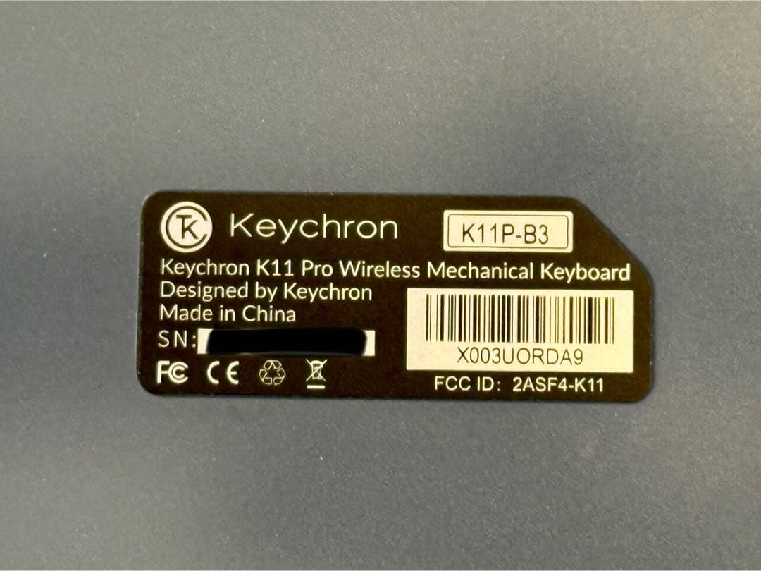 Keychron K11 pro 茶軸 RGBバックライト US配列